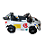 Mini Carro Elétrico Infantil Esportivo 12V Branco Com Controle Remoto Função Música E Luzes LED - Importway - Imagem 7