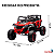 Mini Quadriciclo Elétrico 12V Infantil Com Controle Remoto e Entrada USB Bluetooth MP3 Vermelho- Importway - Imagem 9