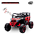 Mini Quadriciclo Elétrico 12V Infantil Com Controle Remoto e Entrada USB Bluetooth MP3 Vermelho- Importway - Imagem 8