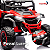 Mini Quadriciclo Elétrico 12V Infantil Com Controle Remoto e Entrada USB Bluetooth MP3 Vermelho- Importway - Imagem 8