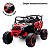 Mini Quadriciclo Elétrico 12V Infantil Com Controle Remoto e Entrada USB Bluetooth MP3 Vermelho- Importway - Imagem 5