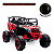 Mini Quadriciclo Elétrico 12V Infantil Com Controle Remoto e Entrada USB Bluetooth MP3 Vermelho- Importway - Imagem 7