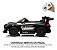 Mini Carro Elétrico 12v Mercedes Benz Gt3 Preto Licenciado Importway Com Luz Som E Controle Remoto - Imagem 5