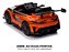 Mini Carro Elétrico 12v Mercedes Benz Gt3 Laranja Licenciado Importway Com Luz Som E Controle Remoto - Imagem 8