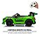 Mini Carro Elétrico 12v Mercedes Benz Gt3 Verde Licenciado Importway Com Luz Som E Controle Remoto - Imagem 5