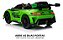 Mini Carro Elétrico 12v Mercedes Benz Gt3 Verde Licenciado Importway Com Luz Som E Controle Remoto - Imagem 8