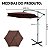 Ombrelone Suspenso 3m Terracota Importway Ideal Para Deck Piscina Jardim E Espaço Gourmet - Imagem 2