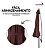Ombrelone Suspenso 3m Terracota Importway Ideal Para Deck Piscina Jardim E Espaço Gourmet - Imagem 4