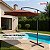 Ombrelone Suspenso 3m Terracota Importway Ideal Para Deck Piscina Jardim E Espaço Gourmet - Imagem 3