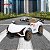 Mini Carro Elétrico 12v Infantil Branco Com Controle Remoto E Luzes Para Direção Segura - Imagem 10