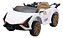 Mini Carro Elétrico 12v Infantil Branco Com Controle Remoto E Luzes Para Direção Segura - Imagem 1