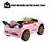 Mini Carro Elétrico 12v Infantil Rosa Com Controle Remoto E Luzes Para Direção Segura - Imagem 4