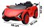 Mini Carro Elétrico 12v Infantil Vermelho Com Controle Remoto E Luzes Para Direção Segura - Imagem 2