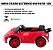 Mini Carro Elétrico 12v Infantil Vermelho Com Controle Remoto E Luzes Para Direção Segura - Imagem 7
