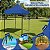 Gazebo Tenda Articulado 2x2m Importway Azul Reforçado Ideal Para Praia Camping Feiras E Eventos - Imagem 7