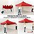 Gazebo Tenda Articulado 2x2m Importway Vermelho Reforçado Ideal Para Praia Camping Feiras E Eventos - Imagem 6