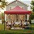 Gazebo Articulado 3x3m Vermelho Estrutura Reforçada Importway Praia Jardim Feiras E Camping - Imagem 10
