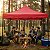 Gazebo Articulado 3x3m Vermelho Estrutura Reforçada Importway Praia Jardim Feiras E Camping - Imagem 8