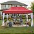 Gazebo Tenda Articulado Reforçado 3x6m Vermelho Importway Para Praia Camping Eventos E Feiras - Imagem 10