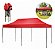 Gazebo Tenda Articulado Reforçado 3x6m Vermelho Importway Para Praia Camping Eventos E Feiras - Imagem 1