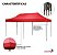 Gazebo Tenda Articulado Reforçado 3x6m Vermelho Importway Para Praia Camping Eventos E Feiras - Imagem 4