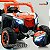 Mini Quadriciclo Elétrico Infantil 12v Laranja Importway Com Luz Música E Velocidade 0–6 Km/h Bivolt - Imagem 4