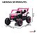 Mini Quadriciclo Elétrico Infantil 12v Rosa Importway Com Luz Música E Velocidade 0–6 Km/h Bivolt - Imagem 2