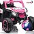Mini Quadriciclo Elétrico Infantil 12v Rosa Importway Com Luz Música E Velocidade 0–6 Km/h Bivolt - Imagem 4