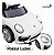 Mini Carro Elétrico Infantil 6v Branco Importway Com Luz Música Controle Remoto - Imagem 4