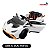 Carro Elétrico Infantil 12v Lamborghini Branco Com Luz Música Usb Controle E 3 Velocidades Bivolt - Imagem 7