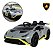 Carro Elétrico Infantil 12v Lamborghini Cinza Com Luz Música Usb Controle E 3 Velocidades Bivolt - Imagem 1