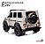 Mini Carro Elétrico Infantil 24v Mercedes Benz G63 Branco Com Luz Música Usb Mp3 Controle E 3 Velocidades Bivolt - Imagem 4