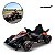 Mini Kart Elétrico Infantil 12v Formula-e Maclaren Preto Com Controle Remoto Luz Som Usb E 2 Velocidades Bivolt - Imagem 1