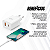 Carregador Ultra Rápido Bivolt 30W Portátil Para Smartphone Android e iPhone DualCharge USB-C + USB-A Branco - Mimo - Imagem 2