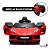 Mini Carro Elétrico Infantil 12v Corvette C8 Vermelho Com Luz, Som, Controle Remoto E Licenciamento Oficial - Imagem 7