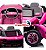 Mini Carro Elétrico Infantil 12v Volkswagen Buggy Rosa Importway Com Luz, Som E Controle Remoto Completo - Imagem 9
