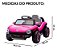 Mini Carro Elétrico Infantil 12v Volkswagen Buggy Rosa Importway Com Luz, Som E Controle Remoto Completo - Imagem 2