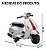 Mini Moto Elétrica Infantil 6v Branco Estilo Vespa Com Som, Luz, Movimentos Frente E Ré E Design Clássico Italiano - Imagem 2