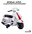 Mini Moto Elétrica Infantil 6v Branco Estilo Vespa Com Som, Luz, Movimentos Frente E Ré E Design Clássico Italiano - Imagem 3