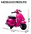 Mini Moto Elétrica Infantil 6v Rosa Estilo Vespa Com Som, Luz, Movimentos Frente E Ré E Design Clássico Italiano - Imagem 2