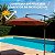 Ombrelone Suspenso 3m Terra Cota com Manivela e Proteção UV Ideal para Jardim Piscina Varanda - Importway - Imagem 4