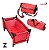 Kit Carrinho De Boneca Infantil 5 Peças Vermelho Importway Com Cadeira, Bercinho, Mochila E Acessórios - Imagem 10