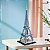 Blocos De Montar Torre Eiffel 371 Peças Modelo Realista Educativo Para Crianças E Adultos Com Construção Detalhada Top - Imagem 3