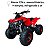 Quadriciclo Esportivo 125cc Vermelho C/ Ré Partida Elétrica Motor Potente Ideal P/ Aventura Trilhas Diversão Ao Ar Livre - Imagem 4