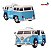 Mini Kombi Elétrica Infantil 6v Volkswagen Buzz Azul Com Controle, Led, Som Divertido, Mp3 E Painel Interativo - Imagem 8