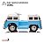 Mini Kombi Elétrica Infantil 6v Volkswagen Buzz Azul Com Controle, Led, Som Divertido, Mp3 E Painel Interativo - Imagem 5