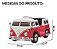Mini Kombi Elétrica Infantil 6v Volkswagen Buzz Rosa Com Controle, Led, Som Divertido, Mp3 E Painel Interativo - Imagem 2