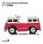Mini Kombi Elétrica Infantil 6v Volkswagen Buzz Rosa Com Controle, Led, Som Divertido, Mp3 E Painel Interativo - Imagem 5