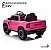 Mini Carro Elétrico Infantil 12v Dodge Ram 1500 Rosa Com Som, Luzes Led, Controle Remoto E Funções De Velocidade - Imagem 4