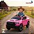 Mini Carro Elétrico Infantil 12v Dodge Ram 1500 Rosa Com Som, Luzes Led, Controle Remoto E Funções De Velocidade - Imagem 10